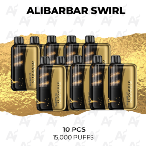 10 Pack Alibarbar Swirl Mixed Flavours 13000 Puffs