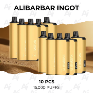 10 Pack Alibarbar Ingot Mixed Flavours 15000 Puffs