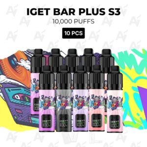 10 Pack IGET Bar Plus S3 Mixed Flavours 10000 Puffs