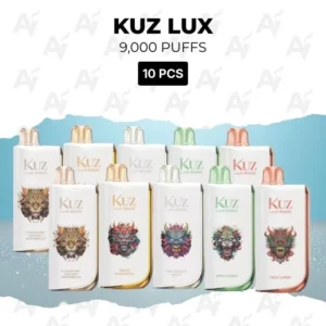 10 Pack KUZ Lux Mixed Flavours 9000 Puffs