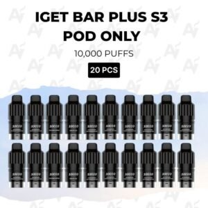 20 Pack IGET Bar Plus S3 Pods Mixed Flavours 10000 Puffs