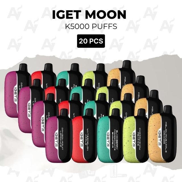 20 pack iget moon 5000 puffs 20 Pack IGET Moon 5000 Puffs