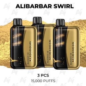 3 Pack Alibarbar Swirl Mixed Flavours 13000 Puffs