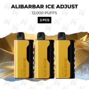 3 Pack Alibarbar Ice Adjust Mixed Flavours 12000 Puffs