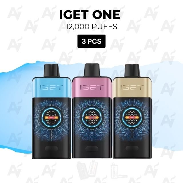 3 pack iget one mixed flavours 12000 puffs 3 Pack IGET One Mixed Flavours 12000 Puffs