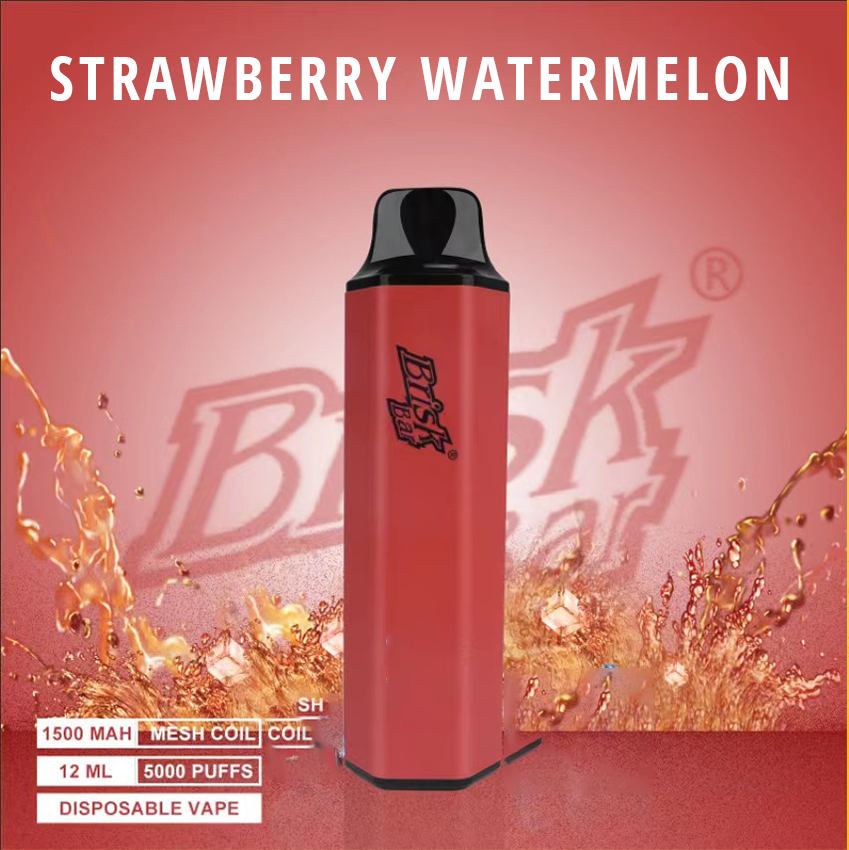 brisk bar strawberry watermelon 5000 puffs Brisk Bar Strawberry Watermelon 5000 Puffs