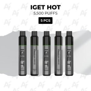 5 Pack IGET Hot Mixed Flavours 5500 Puffs