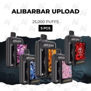 5 Pack Alibarbar Upload Mixed Flavours 25000 Puffs