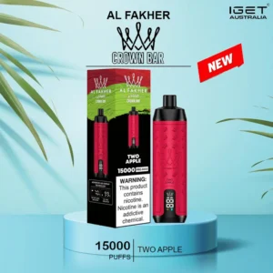 alfakher crown bar two apple 150000 puffs 1.webp