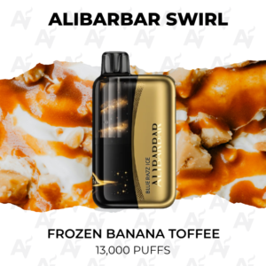 Alibarbar Swirl Frozen Banana Toffee 13000 Puffs