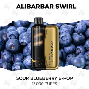 Alibarbar Swirl Sour Blueberry B - Pop 13000 Puffs