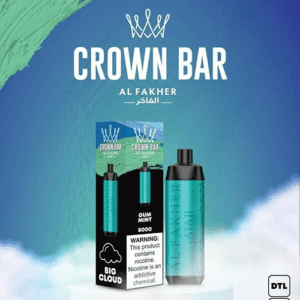 Al Fakher Crown Bar Alfakher GUM Mint 8000 Puffs