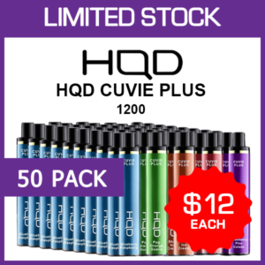 50 Pack HQD Cuvie Plus 1200 Puffs