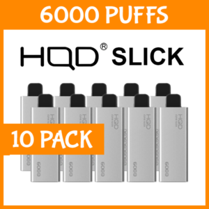 10 Pack HQD Cuvie Slick Mixed Flavours 6000 Puffs