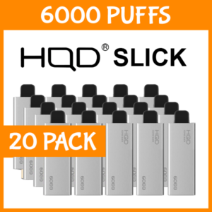 20 Pack HQD Cuvie Slick Mixed Flavours 6000 Puffs