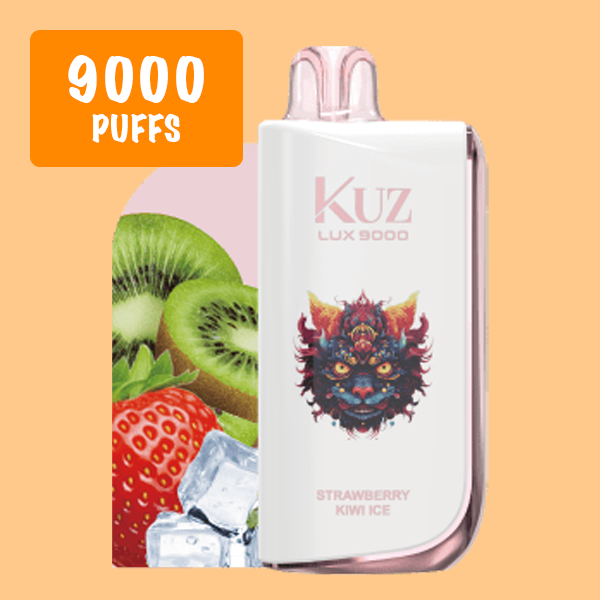 kuz ultra strawberry kiwi ice 9000 puffs KUZ Ultra Strawberry Kiwi ICE 9000 Puffs