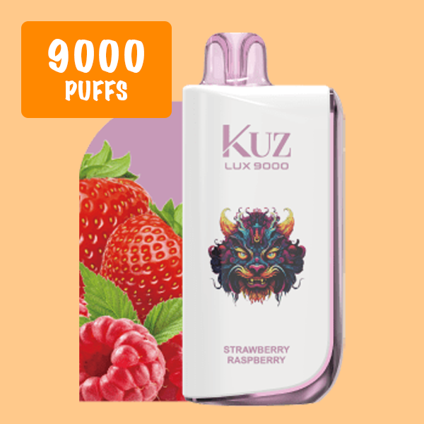 kuz ultra strawberry raspberry 9000 puffs KUZ Ultra Strawberry Raspberry 9000 Puffs