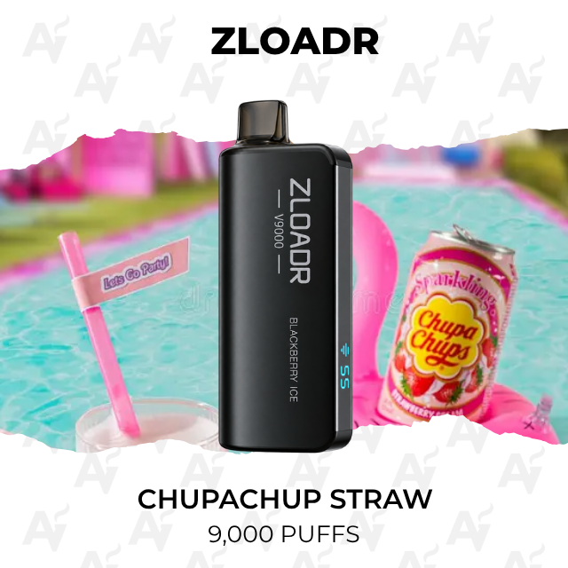 zloadr chupa chups strawberry 9000 puffs Zloadr Chupa Chups Strawberry 9000 Puffs