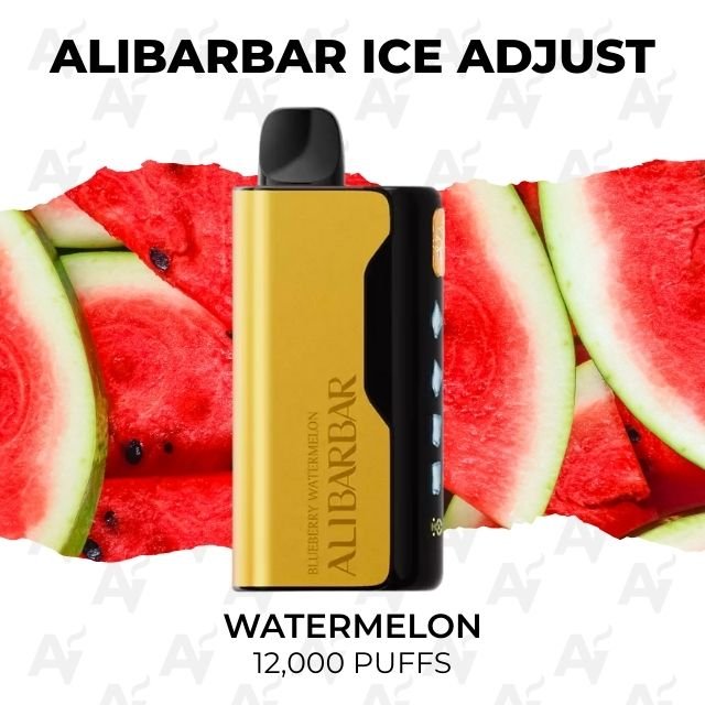 alibarbar ice adjust watermelon 12000 puffs Alibarbar Ice Adjust Watermelon 12000 Puffs