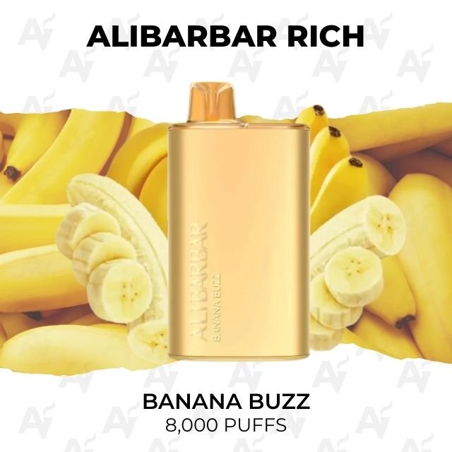 alibarbar rich banana buzz 8000 puffs Alibarbar Rich Banana Buzz 8000 Puffs