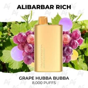 Alibarbar Rich Grape Hubba Bubba 8000 Puffs