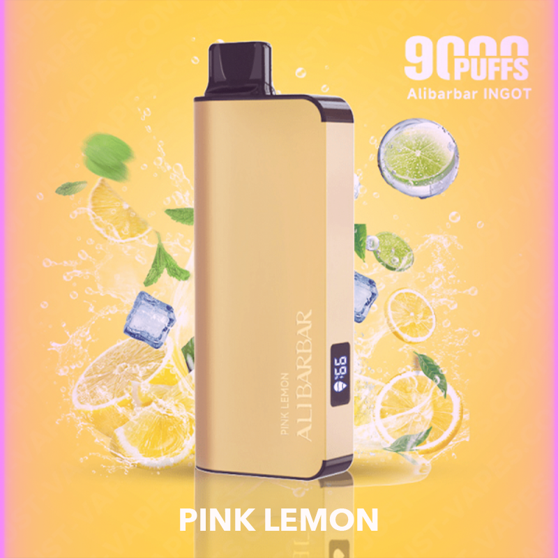 alibarbar ingot pink lemon 9000 puffs Alibarbar Ingot Pink Lemon 9000 Puffs