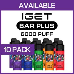 10 Pack IGET Bar Plus 6000 Puffs