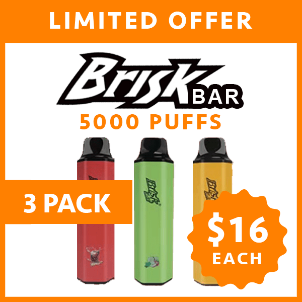 3 pack brisk bar 5000 puffs 3 Pack Brisk Bar 5000 Puffs
