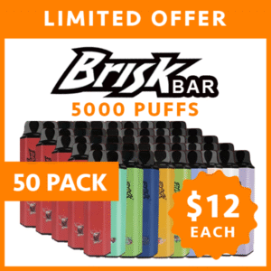 50 Pack Brisk Bar 5000 Puffs