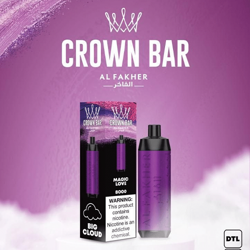 al fakher crown bar alfakher magic love 8000 puffs Al Fakher Crown Bar Alfakher Magic Love 8000 Puffs