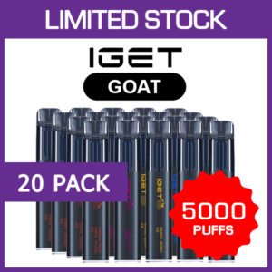 20 Pack IGET Goat 5000 Puffs