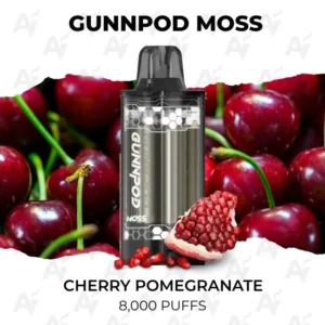 Gunnpod Moss Cherry Pomegranate 8000 Puffs