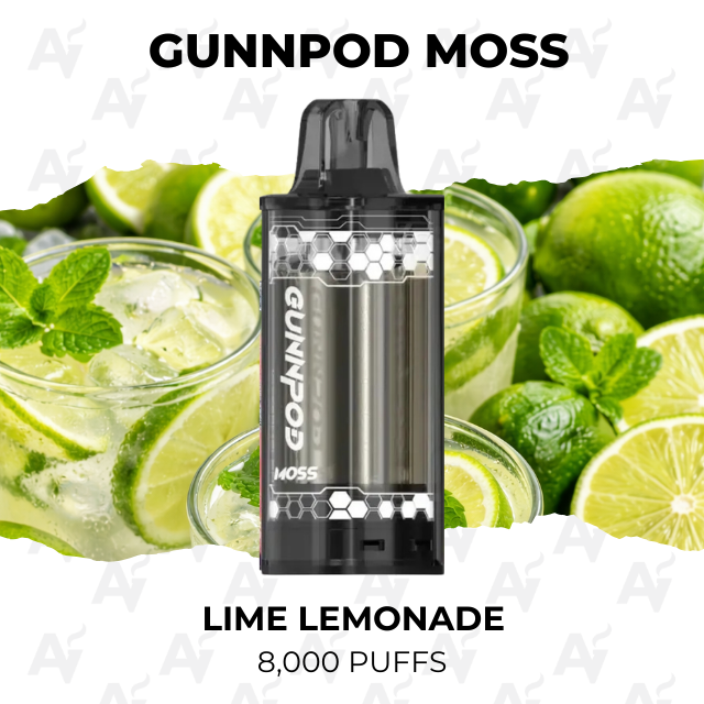 gunnpod moss lime lemonade 8000 puffs Gunnpod Moss Lime Lemonade 8000 Puffs