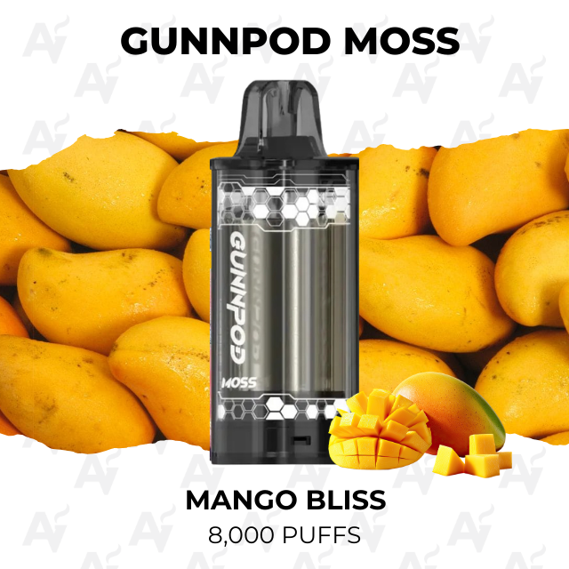 gunnpod moss mango bliss 8000 puffs Gunnpod Moss Mango Bliss 8000 Puffs