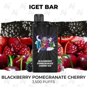 IGET Bar Blackberry Pomegranate Cherry 3500 Puffs