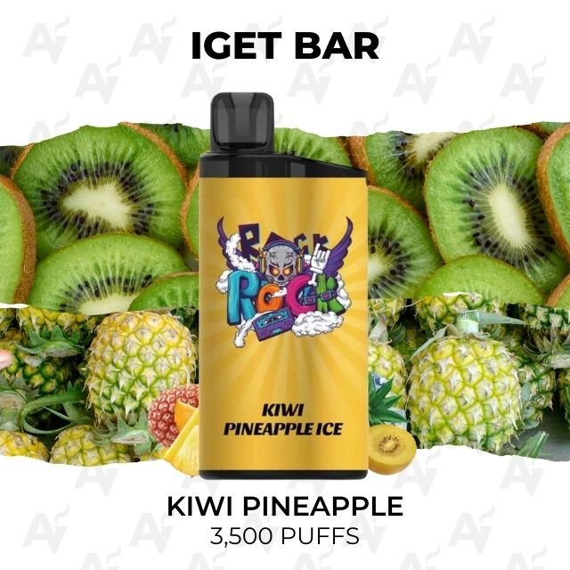 iget bar kiwi pineapple 3500 puffs IGET Bar Kiwi Pineapple 3500 Puffs