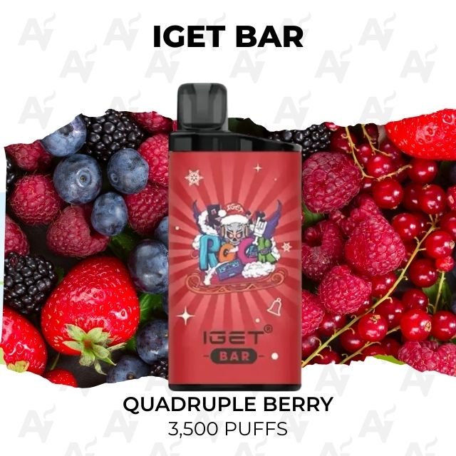 iget bar quadruple berry 3500 puffs IGET Bar Quadruple Berry 3500 Puffs