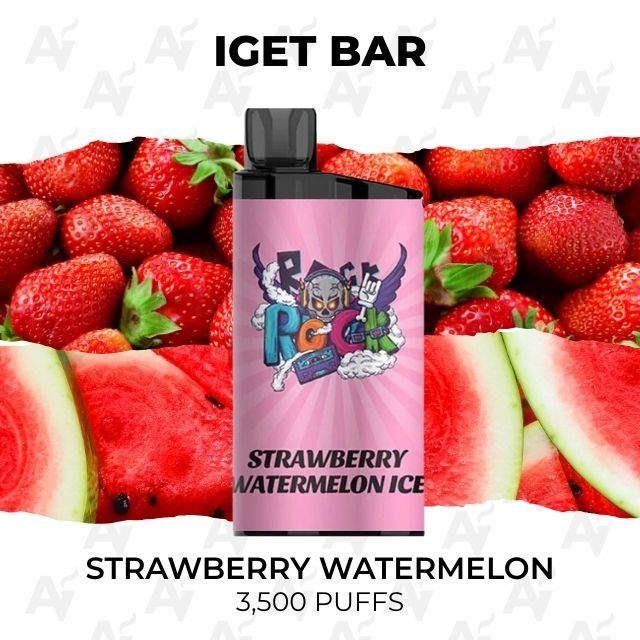 iget bar strawberry watermelon 3500 puffs IGET Bar Strawberry Watermelon 3500 Puffs