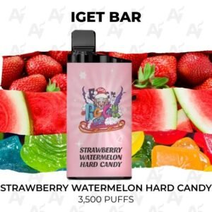 IGET Bar Strawberry Watermelon Hard Candy 3500 Puffs