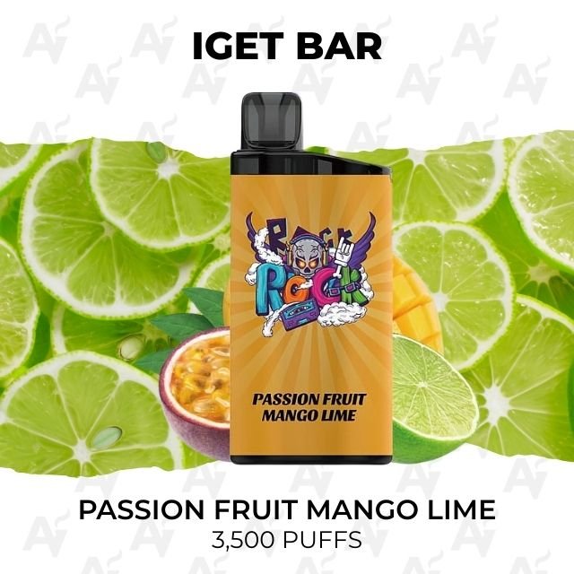 iget bar passion fruit mango lime 3500 puffs IGET Bar Passion Fruit Mango Lime 3500 Puffs