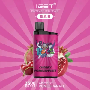 iget bar cherry pomegranate 3500 puffs.webp