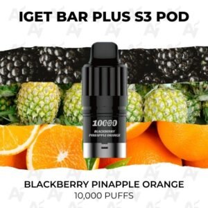 IGET Bar Plus S3 Pods Blackberry Pinapple Orange 10000 Puffs