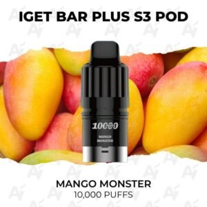 IGET Bar Plus S3 Pods Mango Monster 10000 Puffs
