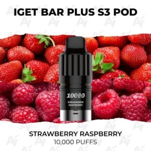IGET Bar Plus S3 Pods Strawberry Raspberry 10000 Puffs