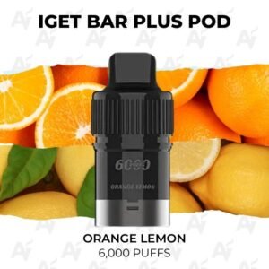 IGET Bar Plus Pods Orange Lemon 6000 Puffs