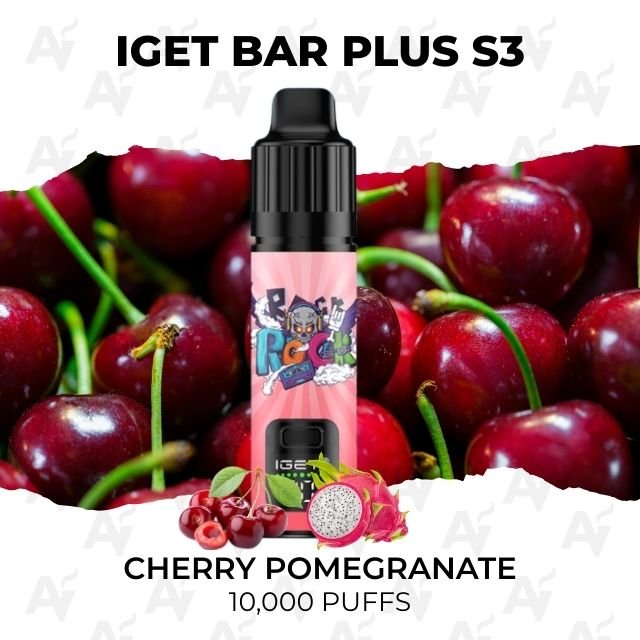 iget bar plus s3 cherry pomegranate 10000 puffs IGET Bar Plus S3 Cherry Pomegranate 10000 Puffs