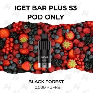 IGET Bar Plus S3 Pods Black Forest 10000 Puffs