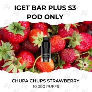 IGET Bar Plus S3 Pods Chupa Chups Strawberry 10000 Puffs