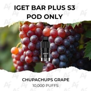 IGET Bar Plus S3 Pods Chupa Chups Grape 10000 Puffs