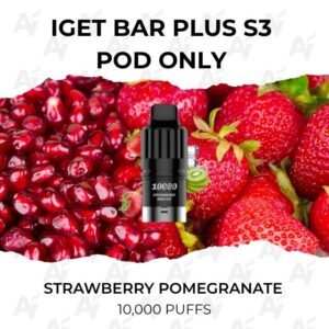 IGET Bar Plus S3 Pods Strawberry Pomegranate 10000 Puffs